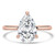 Pear Diamond Hidden Halo Open Bridge Solitaire with Accents Engagement Ring in Rose Gold (MVSLG1372-R) Pear Diamond Hidden Halo Open Bridge Solitaire with Accents Engagement Ring in Rose Gold (MVSLG1372-R)