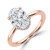 Oval Diamond Hidden Halo Open Bridge Solitaire with Accents Engagement Ring in Rose Gold (MVSLG1371-R) Oval Diamond Hidden Halo Open Bridge Solitaire with Accents Engagement Ring in Rose Gold (MVSLG1371-R)