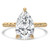 Pear Diamond Braided Hidden Halo Open Bridge Solitaire with Accents Engagement Ring in Yellow Gold (MVSLG1368-Y) Pear Diamond Braided Hidden Halo Open Bridge Solitaire with Accents Engagement Ring in Yellow Gold (MVSLG1368-Y)