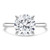 Round Diamond Hidden Halo Solitaire with Accents Engagement Ring in White Gold (MVSLG1361-W)