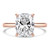 Cushion Diamond Hidden Halo Solitaire with Accents Engagement Ring in Rose Gold (MVSLG1360-R) Cushion Diamond Hidden Halo Solitaire with Accents Engagement Ring in Rose Gold (MVSLG1360-R)