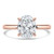 Oval Diamond Hidden Halo Solitaire with Accents Engagement Ring in Rose Gold (MVSLG1359-R) Oval Diamond Hidden Halo Solitaire with Accents Engagement Ring in Rose Gold (MVSLG1359-R)