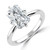 Radiant Diamond Compass Prong Solitaire Engagement Ring in White Gold (MVSLG1356-W) Radiant Diamond Compass Prong Solitaire Engagement Ring in White Gold (MVSLG1356-W)