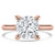 Cushion Diamond Cathedral Trellis Solitaire Engagement Ring in Rose Gold (MVSLG1349-R) Cushion Diamond Cathedral Trellis Solitaire Engagement Ring in Rose Gold (MVSLG1349-R)