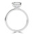 Emerald Diamond Open Bridge Solitaire Engagement Ring in White Gold (MVSLG1344-W) Emerald Diamond Open Bridge Solitaire Engagement Ring in White Gold (MVSLG1344-W)