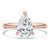 Pear Diamond Tapered Solitaire Engagement Ring in Rose Gold (MVSLG1343-R) Pear Diamond Tapered Solitaire Engagement Ring in Rose Gold (MVSLG1343-R)