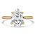 Pear Diamond Open Bridge Hidden Halo Solitaire with Accents Engagement Ring in Yellow Gold (MVSLG1339-Y) Pear Diamond Open Bridge Hidden Halo Solitaire with Accents Engagement Ring in Yellow Gold (MVSLG1339-Y)