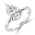 Pear Diamond Solitaire Engagement Ring in White Gold (MVSLG1332-W) Pear Diamond Solitaire Engagement Ring in White Gold (MVSLG1332-W)