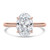 Oval Diamond Cathedral Open Bridge Hidden Halo Solitaire with Accents Engagement Ring in Rose Gold (MVSLG1326-R) Oval Diamond Cathedral Open Bridge Hidden Halo Solitaire with Accents Engagement Ring in Rose Gold (MVSLG1326-R)