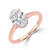 Oval Diamond Cathedral Open Bridge Hidden Halo Solitaire with Accents Engagement Ring in Rose Gold (MVSLG1326-R) Oval Diamond Cathedral Open Bridge Hidden Halo Solitaire with Accents Engagement Ring in Rose Gold (MVSLG1326-R)