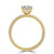 Radiant Diamond Hidden Halo Solitaire with Accents Engagement Ring in Yellow Gold (MVSLG1325-Y)