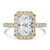 Radiant Diamond Radiant Halo Engagement Ring in Yellow Gold (MVSLG1323-Y)