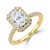 Radiant Diamond Radiant Halo Engagement Ring in Yellow Gold (MVSLG1323-Y)