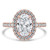 Oval Diamond Rollover Oval Halo Engagement Ring in Rose Gold (MVSLG1317-R) Oval Diamond Rollover Oval Halo Engagement Ring in Rose Gold (MVSLG1317-R)