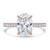 Oval Diamond Cathedral Open Bridge Hidden Halo Solitaire with Accents Engagement Ring in Rose Gold (MVSLG1316-R) Oval Diamond Cathedral Open Bridge Hidden Halo Solitaire with Accents Engagement Ring in Rose Gold (MVSLG1316-R)