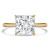 Princess Diamond Hidden Halo Solitaire with Accents Engagement Ring in Yellow Gold (MVSLG1311-Y) Princess Diamond Hidden Halo Solitaire with Accents Engagement Ring in Yellow Gold (MVSLG1311-Y)
