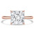Princess Diamond Hidden Halo Solitaire with Accents Engagement Ring in Rose Gold (MVSLG1311-R) Princess Diamond Hidden Halo Solitaire with Accents Engagement Ring in Rose Gold (MVSLG1311-R)