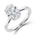 Oval Diamond Hidden Halo Solitaire with Accents Engagement Ring in White Gold (MVSLG1310-W) Oval Diamond Hidden Halo Solitaire with Accents Engagement Ring in White Gold (MVSLG1310-W)