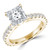 Princess Diamond Cathedral Solitaire with Accents Engagement Ring in Yellow Gold (MVSLG1309-Y) Princess Diamond Cathedral Solitaire with Accents Engagement Ring in Yellow Gold (MVSLG1309-Y)