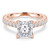 Princess Diamond Cathedral Solitaire with Accents Engagement Ring in Rose Gold (MVSLG1309-R) Princess Diamond Cathedral Solitaire with Accents Engagement Ring in Rose Gold (MVSLG1309-R)