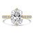 Cushion Diamond Hidden Halo Compass Set Rectangular Cushion Solitaire with Accents Engagement Ring in Yellow Gold (MVSLG1625-Y)