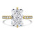 Radiant Diamond Hidden Halo Compass Set Solitaire with Accents Engagement Ring in Yellow Gold (MVSLG1630-Y)