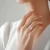 Round Diamond Toi et Moi Solitaire with Accents Engagement Ring in Rose Gold (MVSX1033-R)