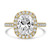 Cushion Diamond Cushion Halo Halo Engagement Ring in Yellow Gold (MVSLG1636-Y)