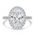 Oval Diamond Oval Halo Halo Engagement Ring in White Gold (MVSLG1638-W)