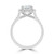 Pear Diamond Pear Halo Halo Engagement Ring in White Gold (MVSLG1639-W)
