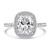 Cushion Diamond Cushion Halo with Twisted Band Halo Engagement Ring in White Gold (MVSLG1641-W)