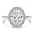 Oval Diamond Oval Halo with Twisted Band Halo Engagement Ring in White Gold (MVSLG1643-W)