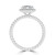 Radiant Diamond Radiant Halo with Twisted Band Halo Engagement Ring in White Gold (MVSLG1644-W)
