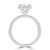 Round Diamond Solitaire with Accents Engagement Ring in White Gold (MVSLG1645-W)