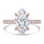 Marquise Diamond Solitaire with Accents Engagement Ring in Rose Gold (MVSLG1648-R)