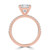 Princess Diamond Solitaire with Accents Engagement Ring in Rose Gold (MVSLG1651-R)