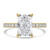 Radiant Diamond Solitaire with Accents Engagement Ring in Yellow Gold (MVSLG1652-Y)