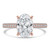Oval Diamond Cathedral Double Hidden Halo Three-Row Pave Solitaire with Accents Engagement Ring in Rose Gold (MVSLG1656-R)