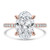 Oval Diamond Solitaire with Accents Engagement Ring in Rose Gold (MVSLG1663-R)