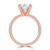 Oval Diamond Solitaire with Accents Engagement Ring in Rose Gold (MVSLG1663-R)