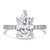 Pear Diamond Channel Set Solitaire with Accents Engagement Ring in White Gold (MVSLG1666-W)