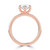 Marquise Diamond Channel Set Solitaire with Accents Engagement Ring in Rose Gold (MVSLG1668-R)