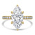 Marquise Diamond Channel Set Solitaire with Accents Engagement Ring in Yellow Gold (MVSLG1668-Y)