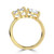 Emerald Diamond Bypass 5MM Band Toi  et Moi Engagement Ring in Yellow Gold (MVSLG1671-Y)