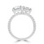 Round Diamond with Accents Toi et Moi Engagement Ring in White Gold (MVSX1028-W)