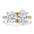 Round Diamond with Accents Toi  et Moi Engagement Ring in Yellow Gold (MVSLG1679-Y)