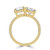 Round Diamond with Accents Toi  et Moi Engagement Ring in Yellow Gold (MVSLG1679-Y)