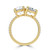 Round Diamond with Accents Toi  et Moi Engagement Ring in Yellow Gold (MVSLG1680-Y)