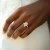 Pear Diamond 6-Prong Cathedral Solitaire with Accents Engagement Ring in Yellow Gold (MVSLG1686-Y)