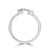 Emerald Diamond Toi et Moi Engagement Ring in White Gold (MVSX1027-W)